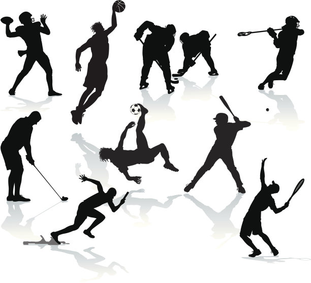 运动员-男性运动员，足球，棒球，篮球，长曲棍球图片下载