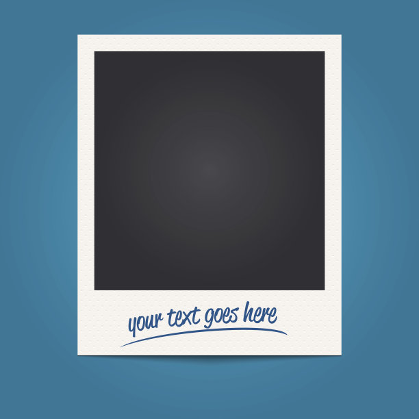 矢量空白偏振光相框图片下载