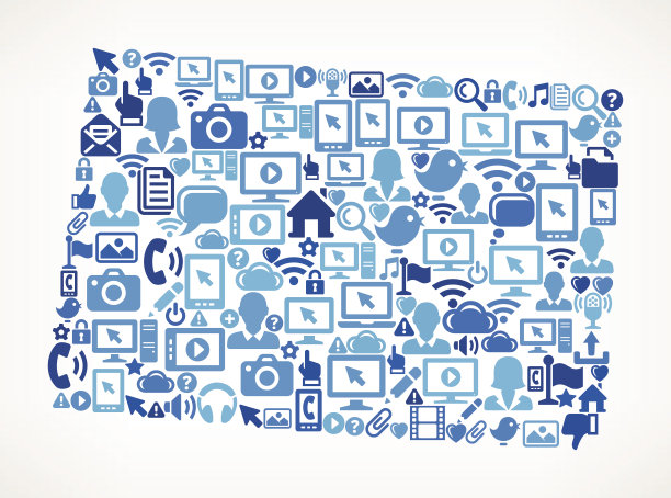 科罗拉多州矢量技术模式背景图片下载