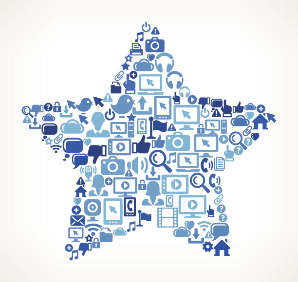 星上矢量技术模式背景图片下载