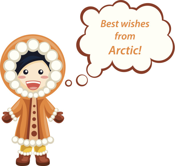 因纽特女孩的语音泡泡图片下载