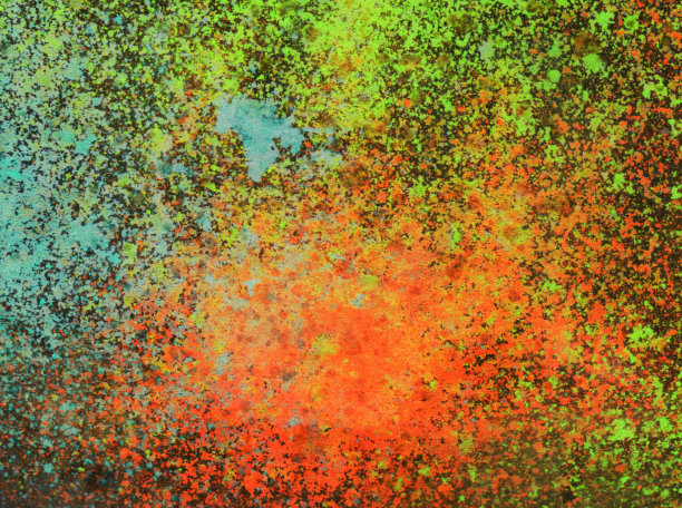 在纸上用手涂抹鲜艳的颜料图片下载