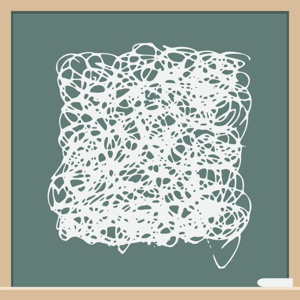 绿色涂鸦黑板图片下载