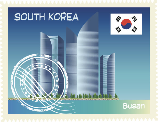多韩国邮票图片下载