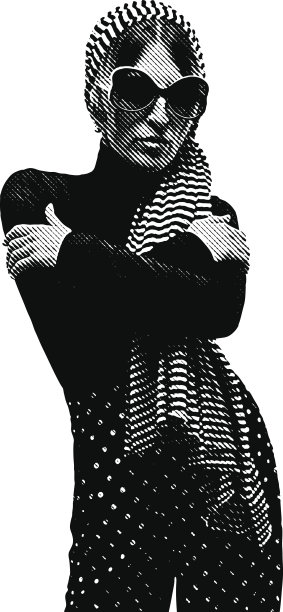 70年代风格的时装模特图片下载