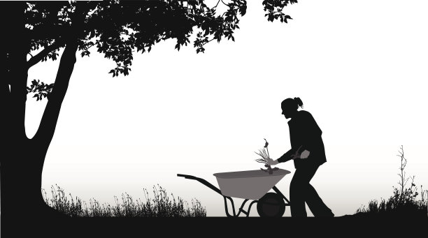 在晴空下骑自行车的人图片下载