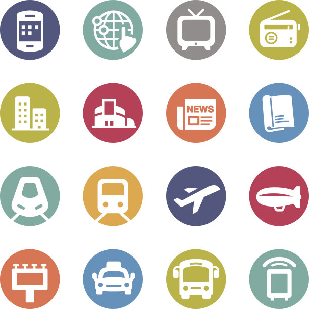 广告媒体图标-圆圈系列图片下载