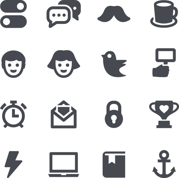 社交媒体图标图片下载