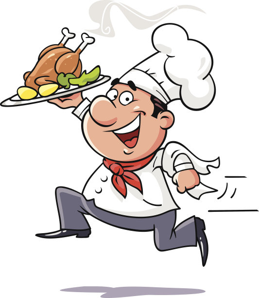运行的厨师图片下载