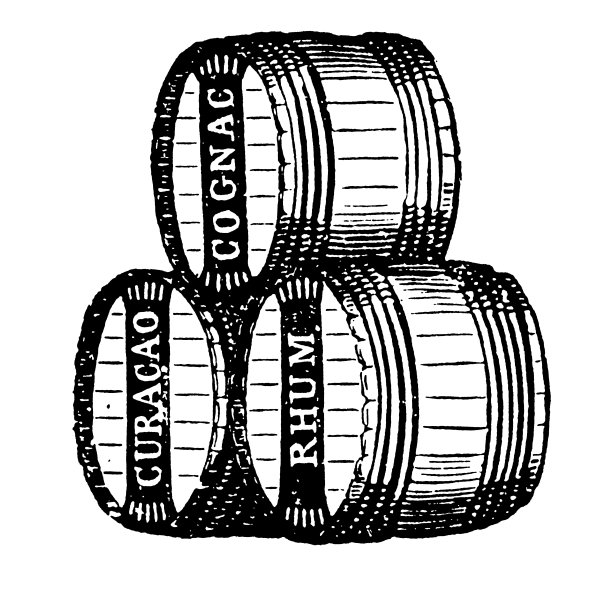 古董剪辑艺术和插图|葡萄酒桶图片下载