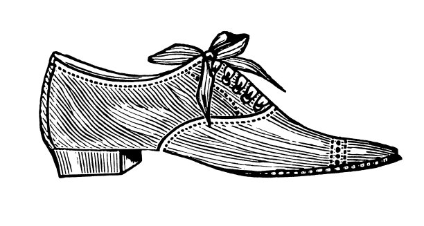 复古剪辑艺术和插图I男鞋图片下载