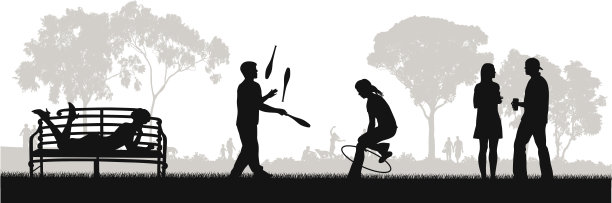 公园的青年图片下载