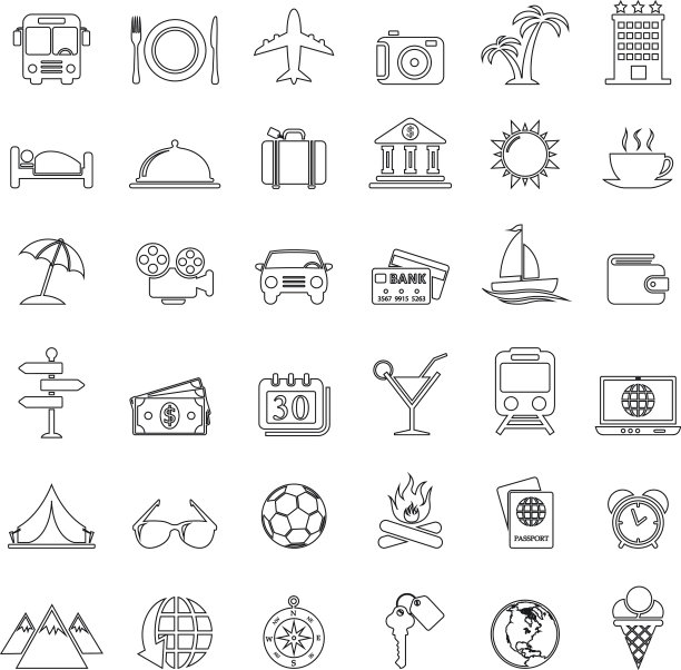 旅游的图标图片下载
