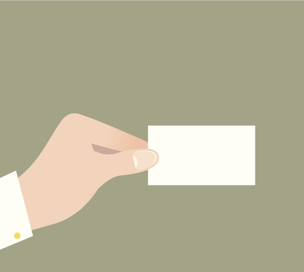 手里拿着空名片图片下载