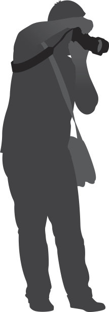 带着相机剪影的男人图片下载