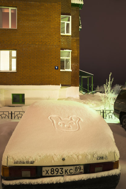 城市里的冬天。图片下载