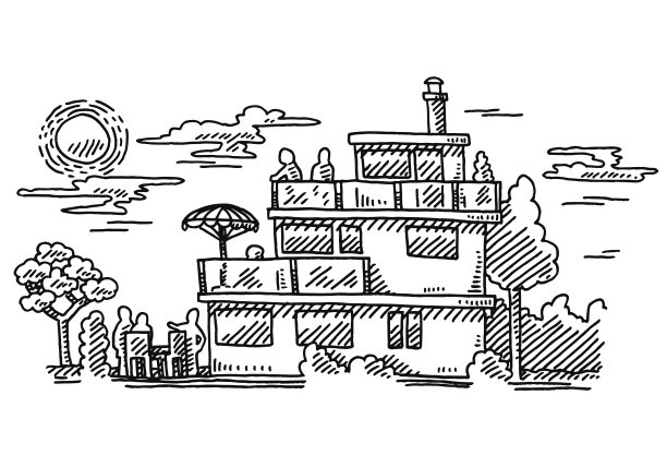 公寓建筑城市生活图图片下载