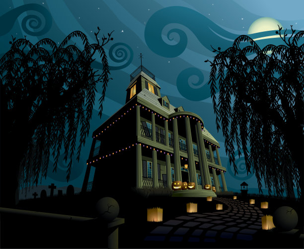 万圣节鬼屋图片素材ID：305757450