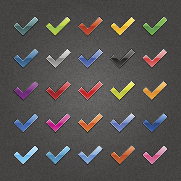 检查标记标志光滑图标网页按钮阴影噪声纹理图片下载