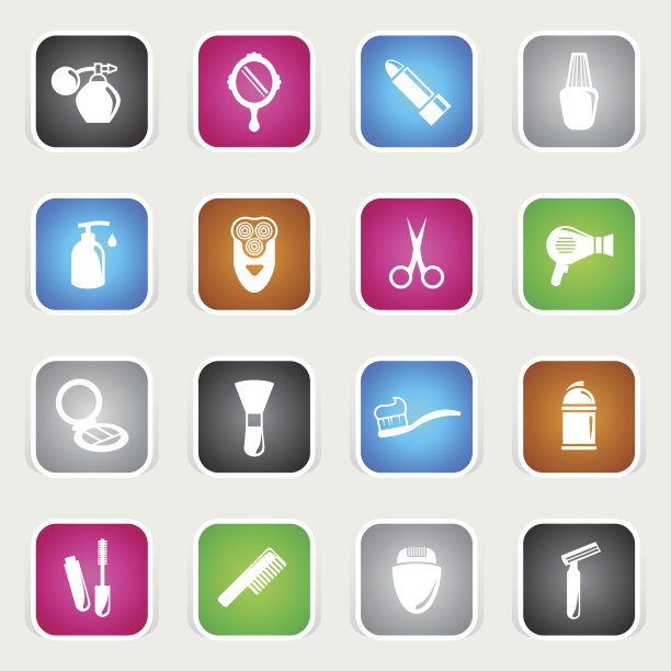 多色图标-化妆品图片下载