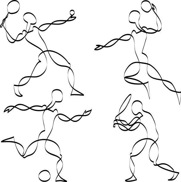 夏季体育图标图片下载