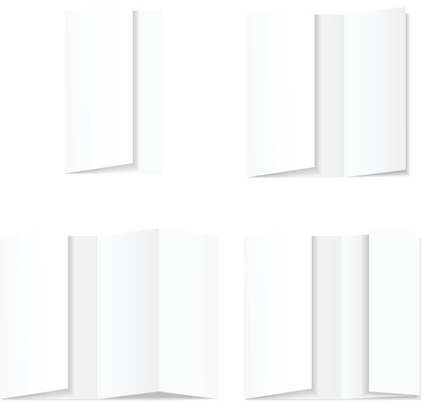 白色折叠纸图片下载