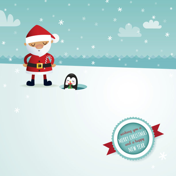 圣诞老人达到每个人!图片下载