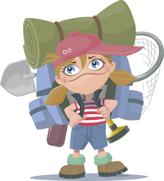 夏令营的女孩图片下载