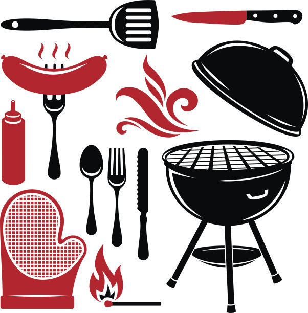 烧烤的元素图片下载