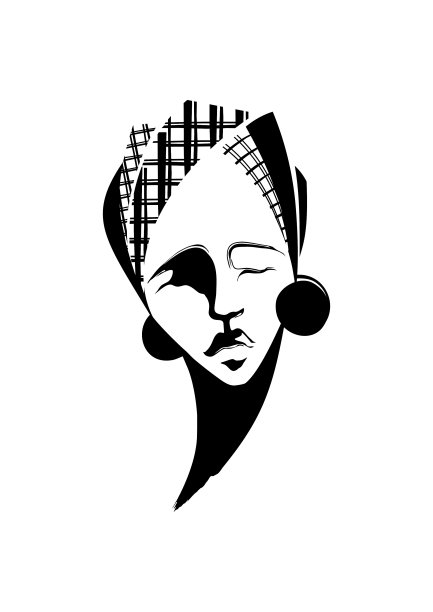 一位年轻的非洲妇女的肖像图片下载