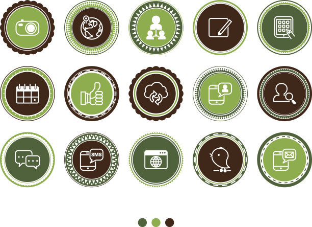 社交媒体和通信图标图片下载