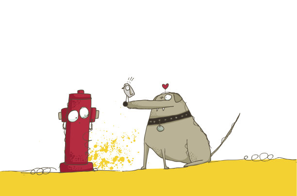 狗坠入爱河!图片下载