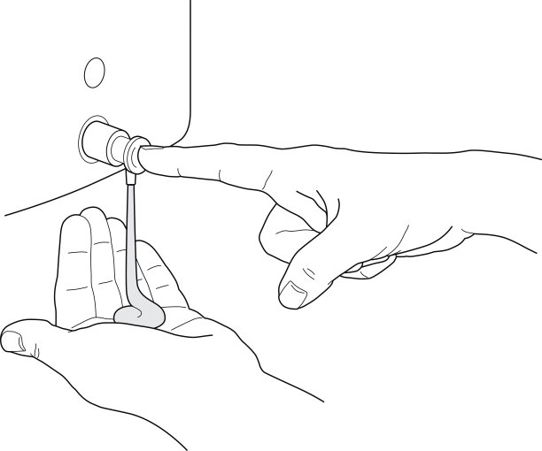 从侧面的分配器分配液体肥皂素材图片