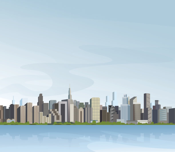 城市的天际线图片下载