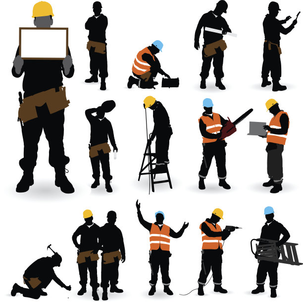 建筑工人。图片下载