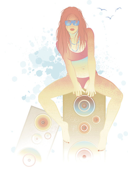 海滩音乐图片下载