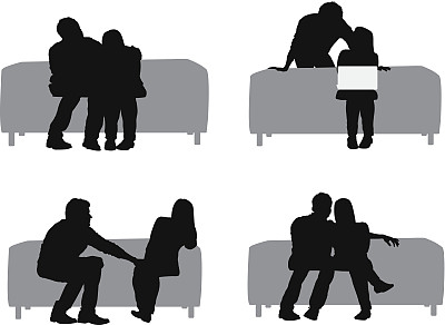 轮廓的夫妇图片下载