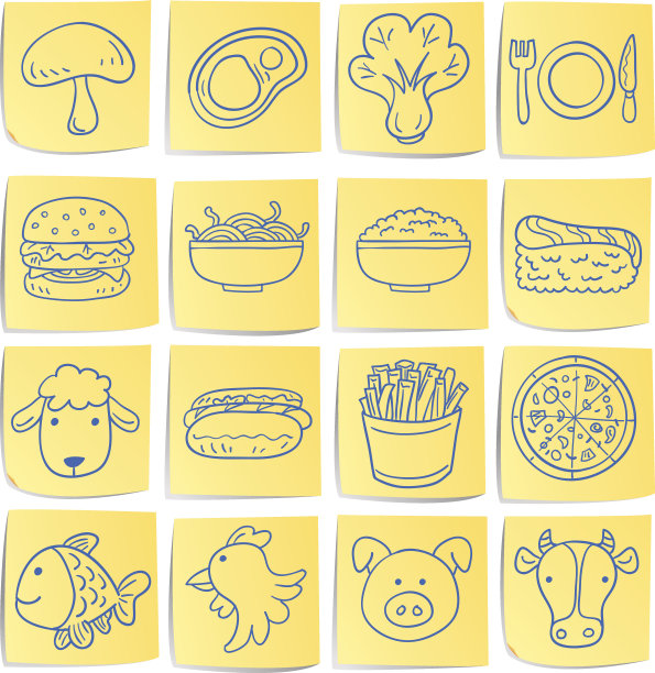 涂鸦备忘录图标设置-食物图片下载