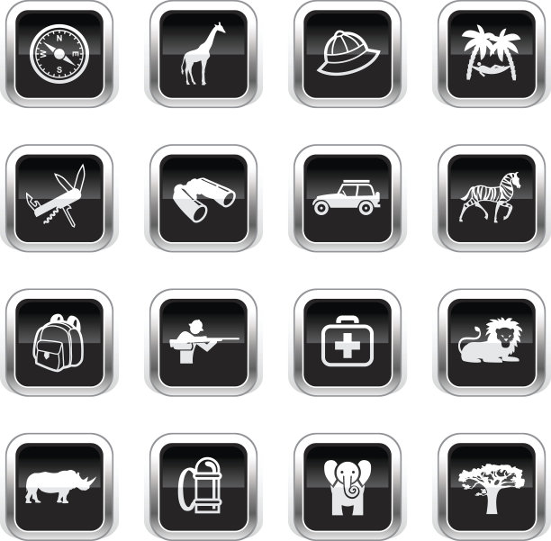 超光泽黑色图标-Safari图片下载