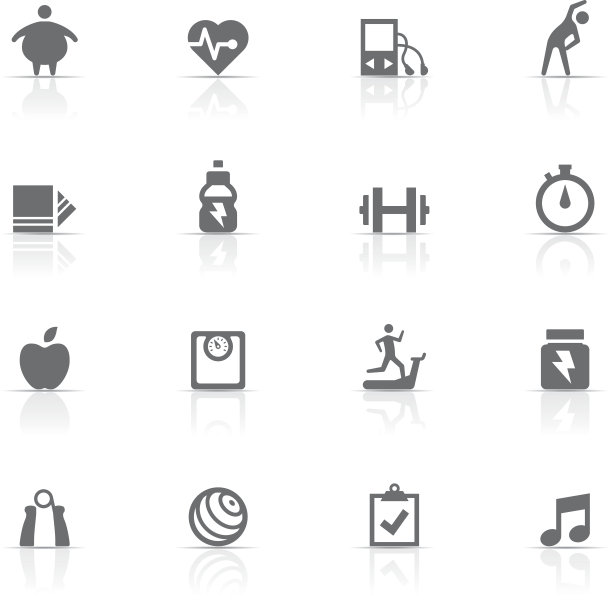 图标设置，健身和健身房图片下载