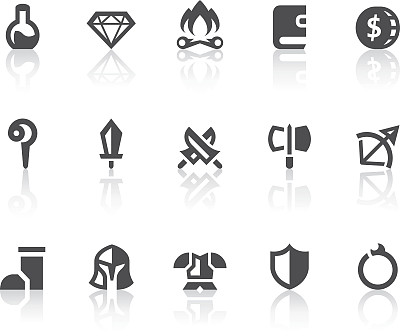 角色扮演游戏I图标|简单的黑色系列图片下载