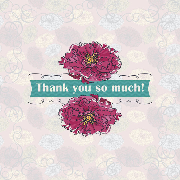 非常感谢!(贺卡)图片下载