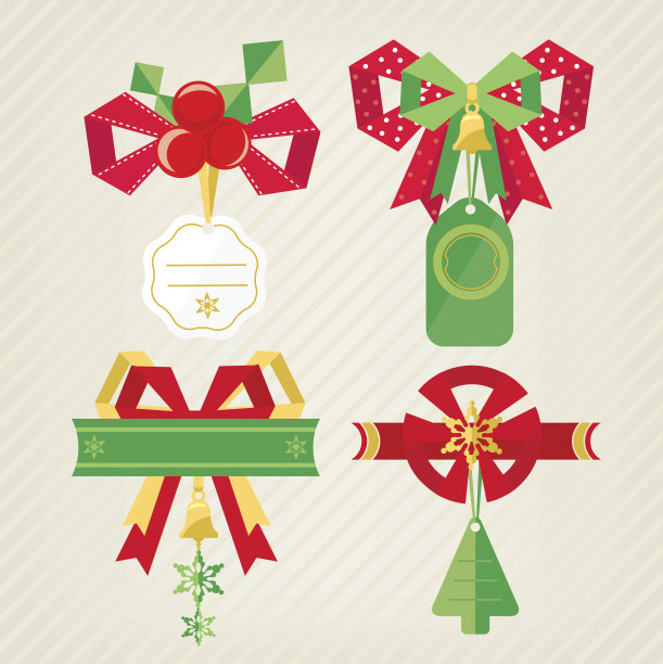 圣诞标签套装图片下载