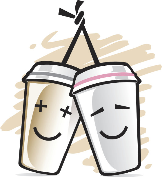 快乐的咖啡杯图片下载