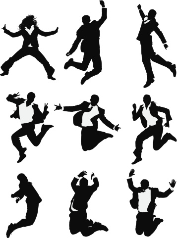 企业高管们兴奋得跳了起来图片下载