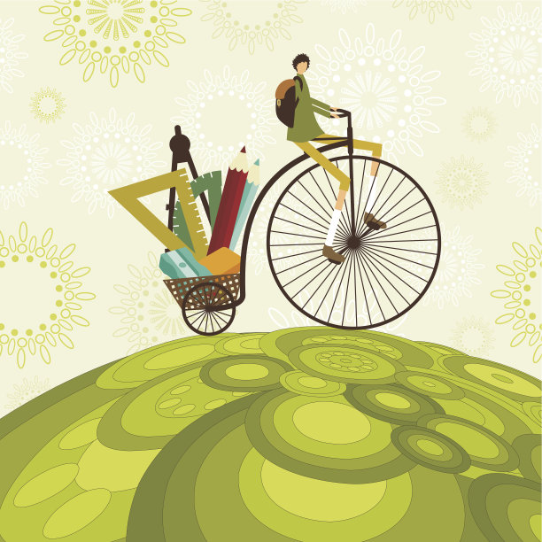 男孩和自行车图片下载