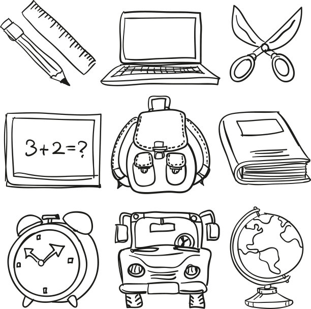 学校文具收藏图片下载