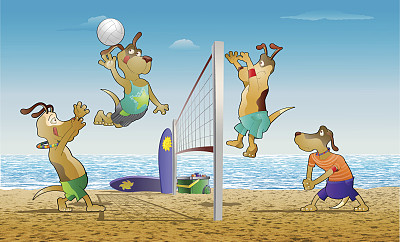 沙滩排球图片下载