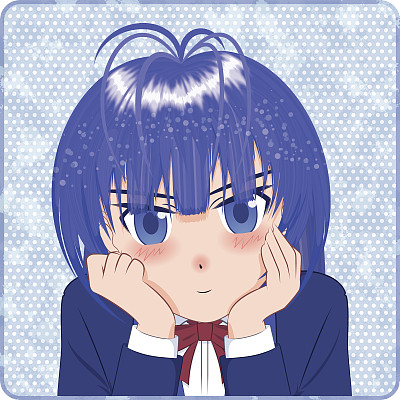 日本漫画风格[微笑女孩]图片下载