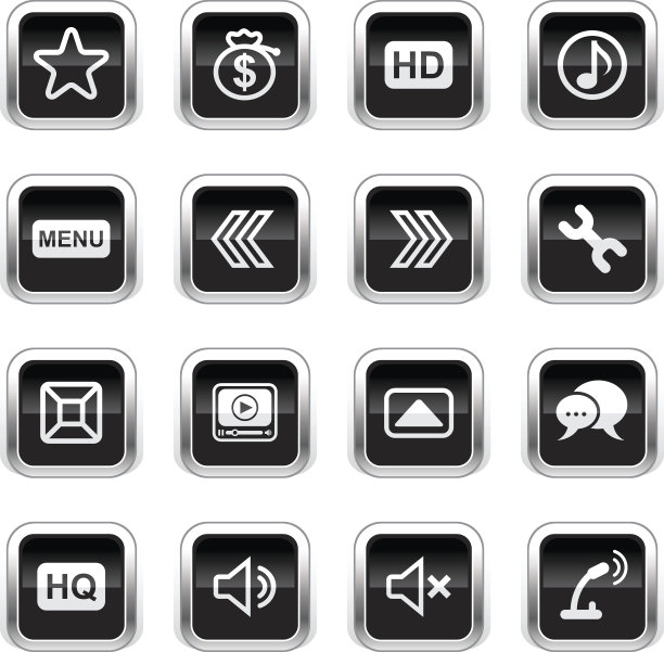Supergloss黑色图标 - iPlayer图片下载